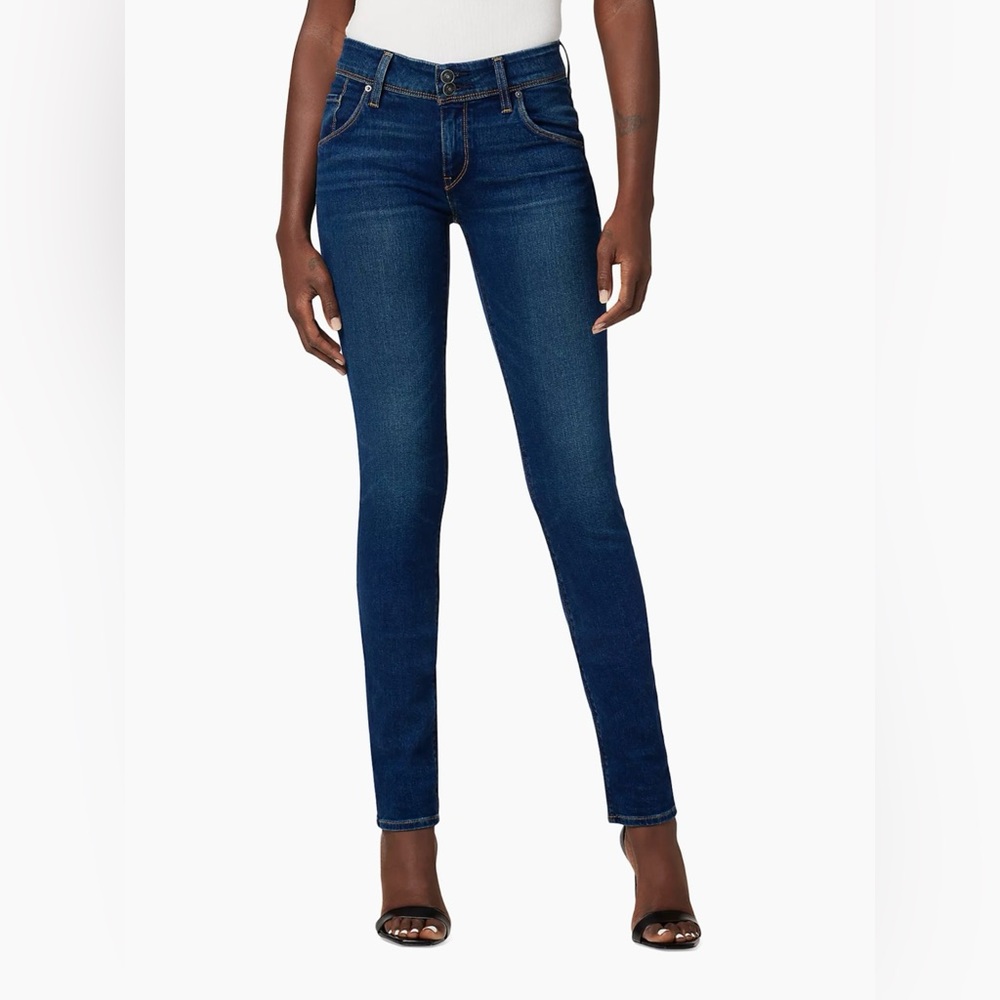 Hudson Jeans Collin Mid-Rise Skinny Jeans Women’s 32 Dark Indigo